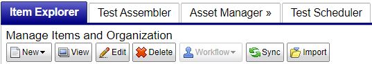 FT Overview Item Explorer