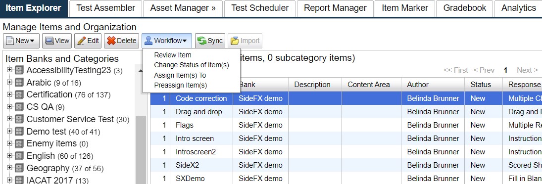 FastTest Workflow Management