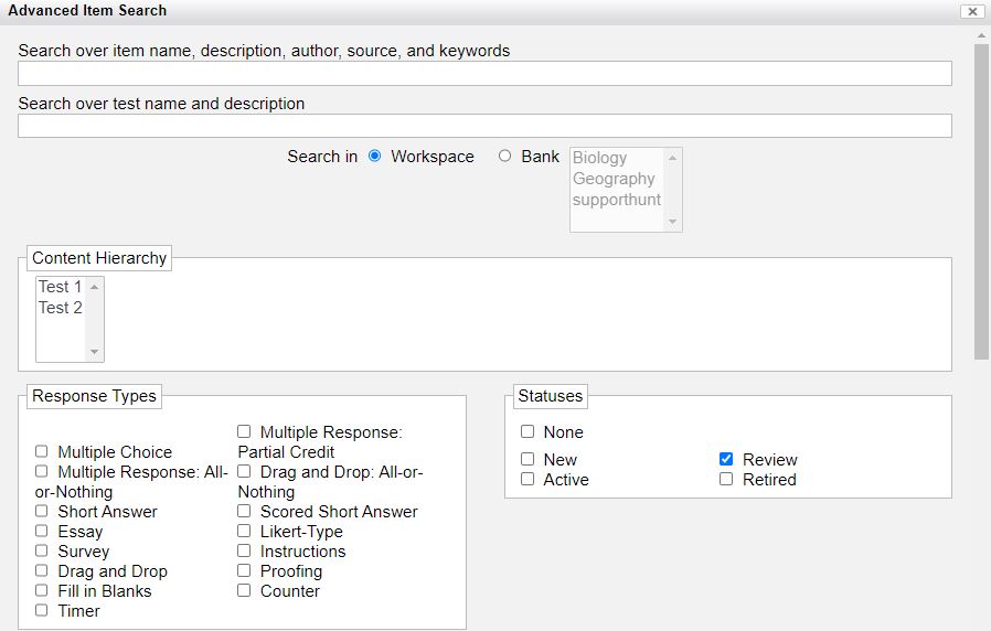 Advance Search