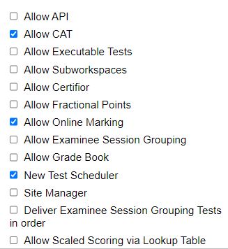 Allow online marking