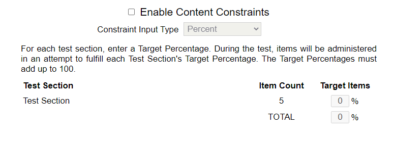 Content Constraints Dialog