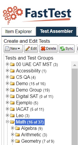 FT - Test Assembler Tab