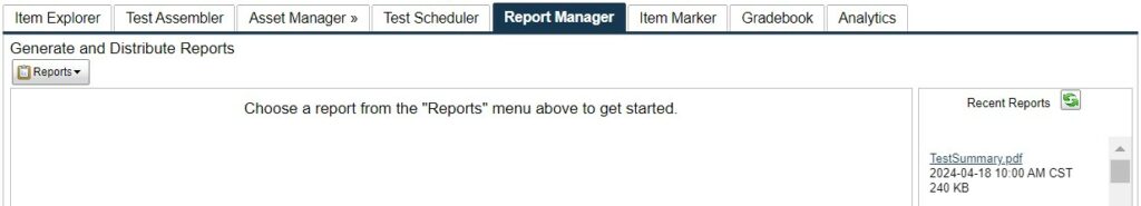 FastTest Report Manager