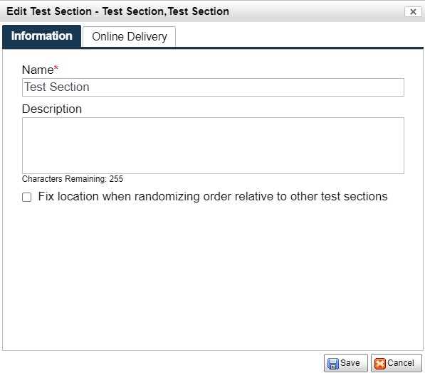 Figure 4.12 The Information Tab