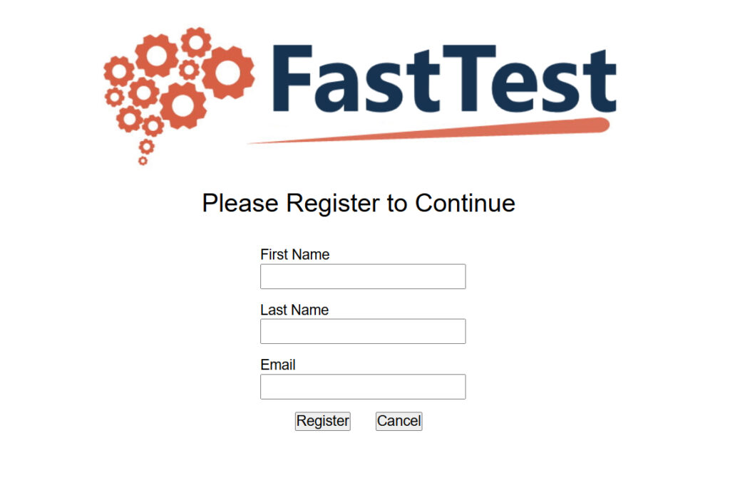 Figure 6.8 Self Registration Screen 1