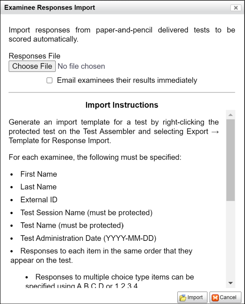 Legacy Import