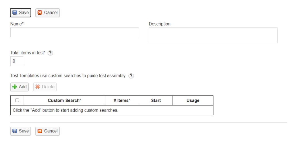 Test Template