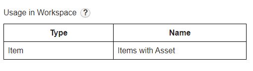 Usage in Workspace