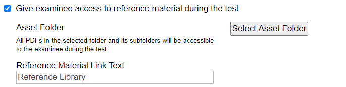 Select Asset Folder button
