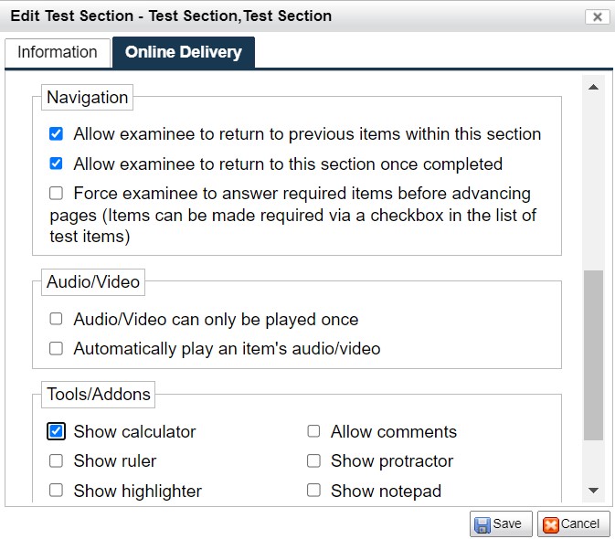 Calculator - Settings