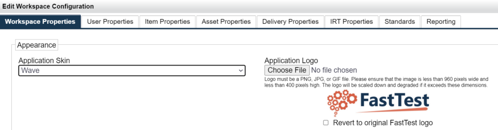 Figure 1.2 Configuring the Workspace - Guide for Administrators