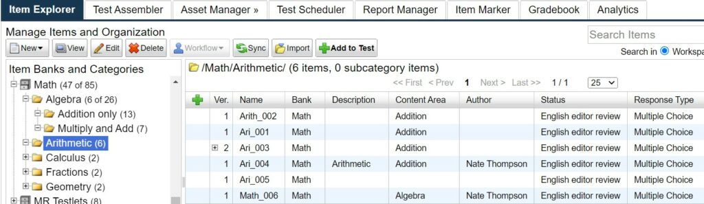 Figure 2.13 Selecting Items 2