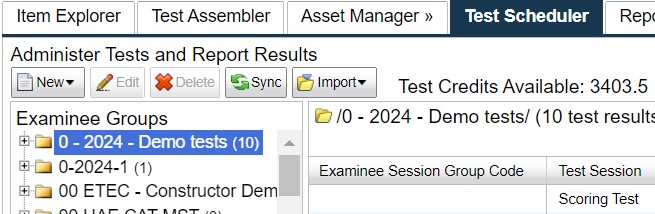 Figure 2.14 The Test Scheduler Tab