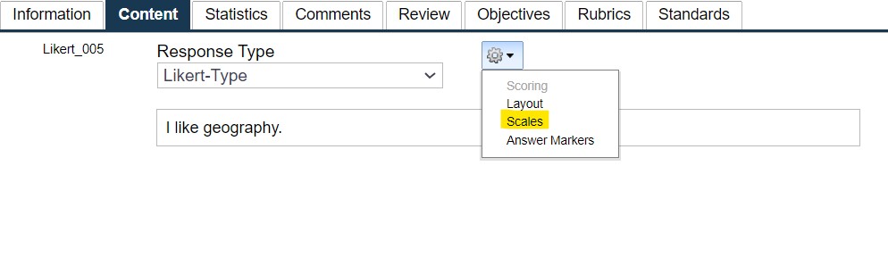 Likert Type - Author View 1