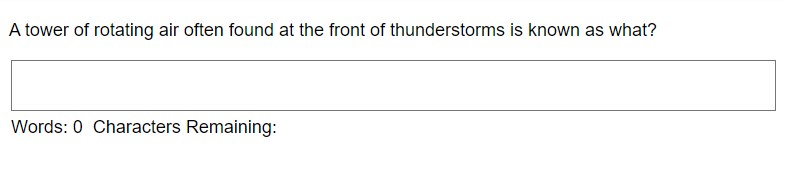 Short Answer - Student View - Overview of Item Types